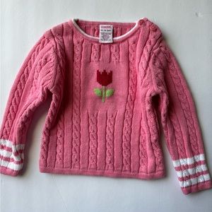 Vintage knit Gymboree baby girl sweater 18-24 Mths